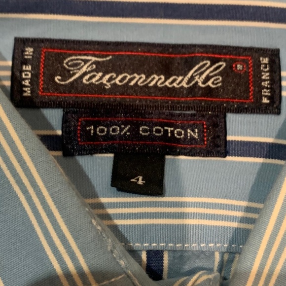 Men's woven striped shirt from Façonnable - Picture 3 of 7